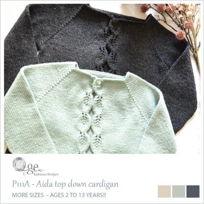 Aida top-down cardigan - P111A