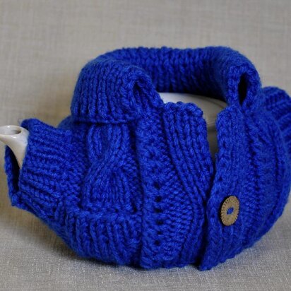 The Blue Tea Cosy knitted Pattern