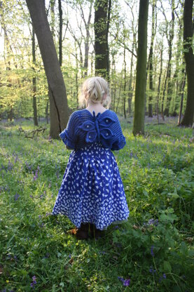 Beth's Blue Butterfly Shrug