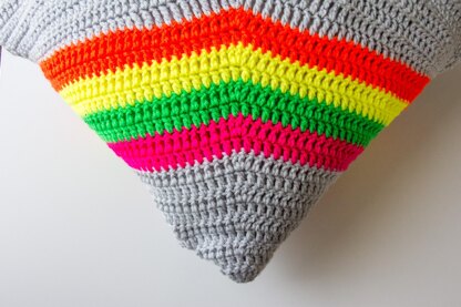 Neon Rainbow Cushion Cover