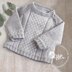 Baby round neck, side opening sweater - P061