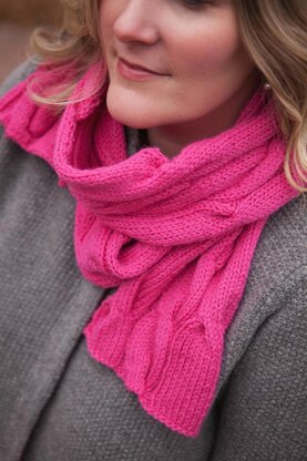 Rolling Cables Scarf - Lite