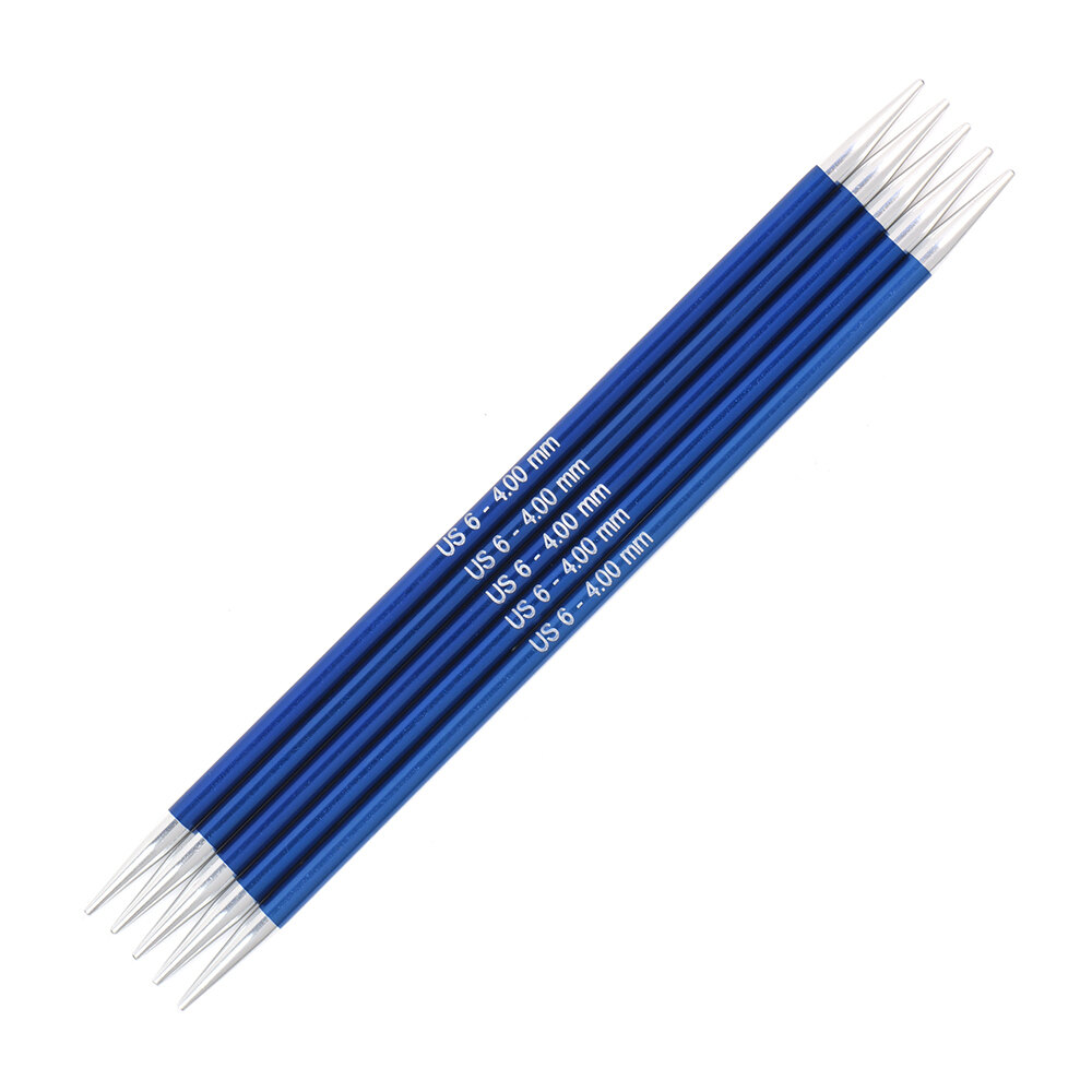 6 Inch Knitter's Pride Nova Platina Cubics Double Pointed Needles