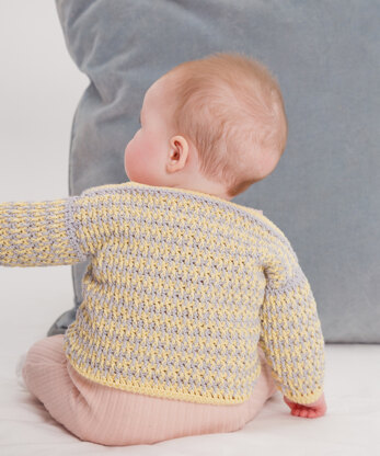 "Lou Lou Jumper" - Sweater Crochet Pattern For Babies in MillaMia Naturally Soft Cotton by MillaMia