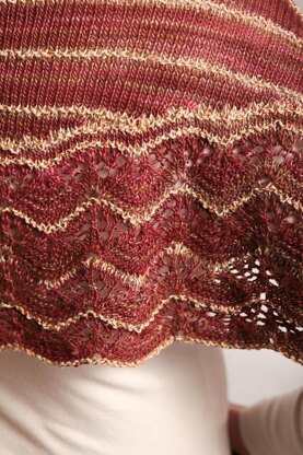 Gilded Rose Shawl