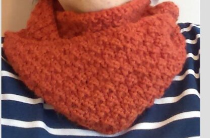 Double Moss Stitch Cowl