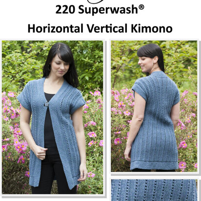 Cascade Yarns W243 Horizontal Vertical Kimono (Free)