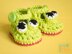 Crazy Eyes Frog Booties