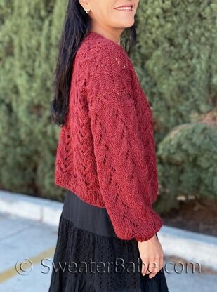 #336 Madison Cabled Cardigan