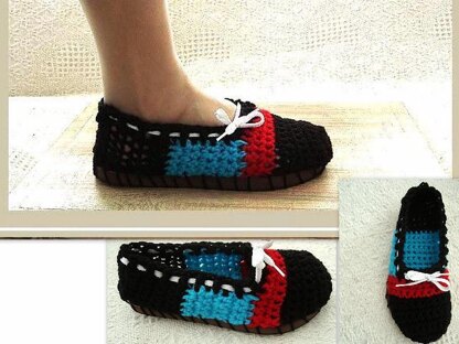 549 Crochet Espadrilles, sandals, booties, slippers, street shoes