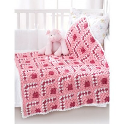 Puzzle Blocks Baby Blanket in Bernat Baby Coordinates Solids