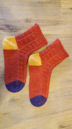 Pumpkin Scrappy Socks