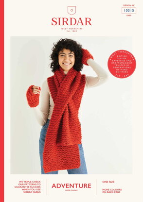 Scarf & Mitts in Sirdar Adventure - 10315 - Downloadable PDF