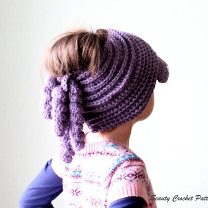 Newsboy Ponytail Bun Hat