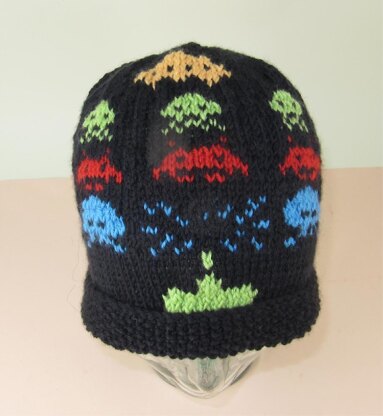 Retro Space Invaders Beanie Hat