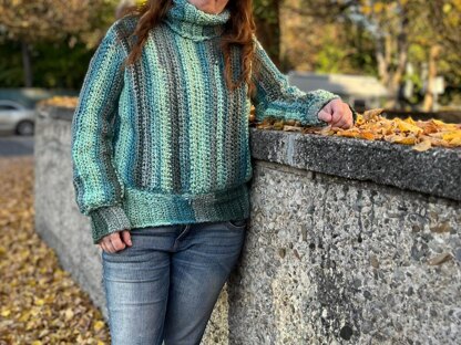 Turtleneck Sweater "Malachite"