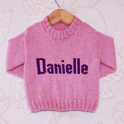 Intarsia - Danielle Moniker Chart - Childrens Sweater