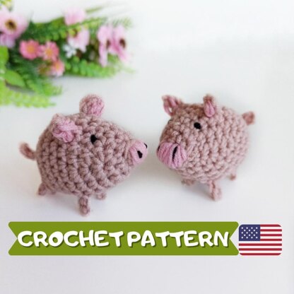 Tiny pig crochet pattern