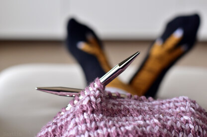 Heather Haze knit cape