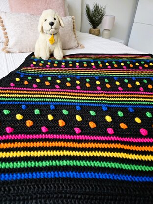 Spots & Stripes Baby Blanket - US Terms