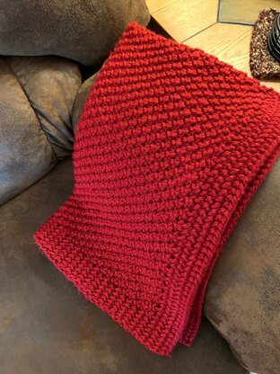 Eyelet Moss Baby Blanket--a loom knit pattern