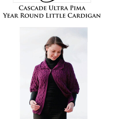 Year Round Little Cardigan in Cascade Ultra Pima - DK140