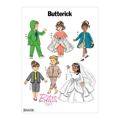 Butterick Clothes For 18 Doll B6606 - Sewing Pattern