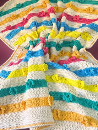 Between the Petals Baby Blanket