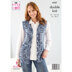 Cardigan and Waistcoat in King Cole Linendale Reflections DK - 6337 - Leaflet