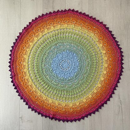 Marigold Magic Mandala Blanket