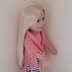 Blush Shawl for Doll