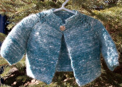 Top Down Garter Stitch Baby Jacket