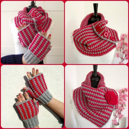 Charly Set Cowl & Gloves