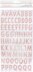 American Crafts Peek-A-Boo You Thickers Stickers 5.5"X11" 154/Pkg - Alpha/Puffy, Girl