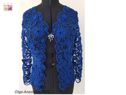 Blue lace cardigan 2