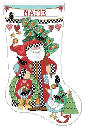 Folk Art Collection Stocking - PDF