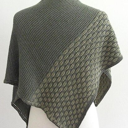 K836-Basket Stitch Shawl