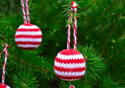 Striped Christmas Bauble