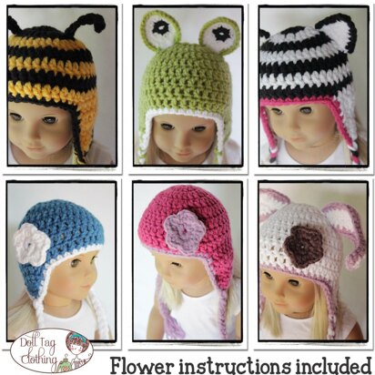 Animal Beanies for 18 inch Dolls and Baby Born