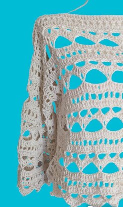 The Seaside Serenity Crochet Lace Pullover