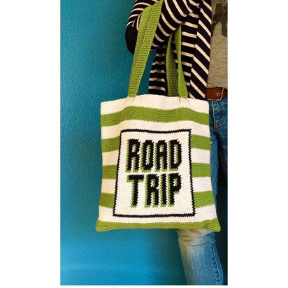 Road Trip Stripes Tote Bag