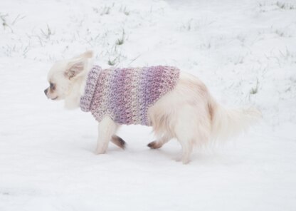 Criss cross dog sweater in 3 sizes