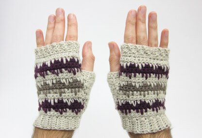 Easy Argyle Men's Mitts