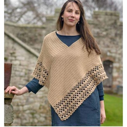 Crochet Poncho in The Fibre Co. Luma - Downloadable PDF