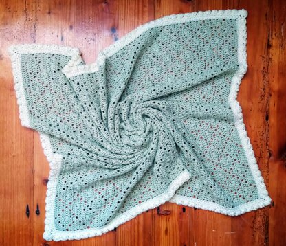 Hearts in Diamonds Baby Blanket