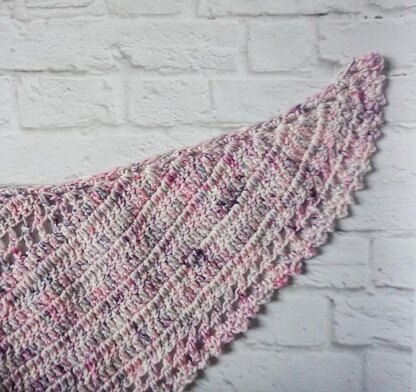 Moon Goddess Crescent Shawl