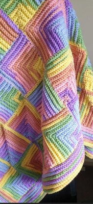 Rainbow Textured Baby Blanket (UK)