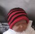 Baby Simple Stripe Roll Brim Beanie Hat