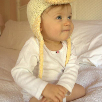 Baby Duck Hat in Plymouth Yarn Daisy - 2500 - Downloadable PDF