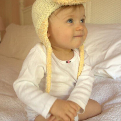 Baby Duck Hat in Plymouth Yarn Daisy - 2500